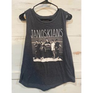 Janoskians Grey Sleeveless Tank Top Shirt, Size Large